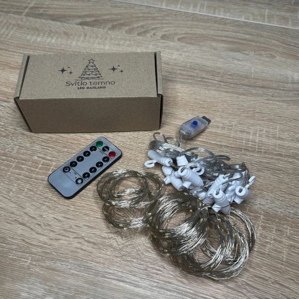 Гірлянда штора роса синій колір на USB 3&times;3 м 300 LED ІГ-4003HBL33 фото