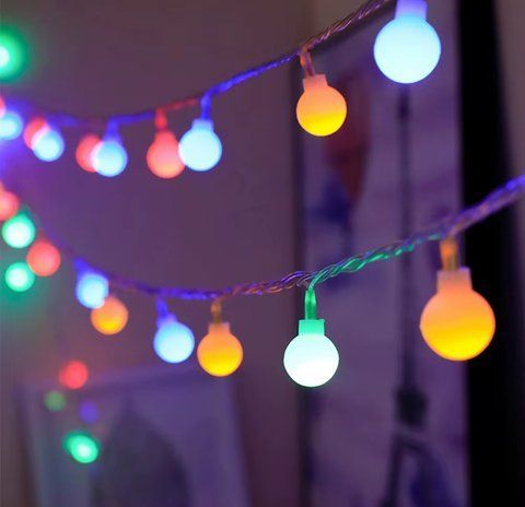 Гірлянда "Кульки" кольорова на USB 6 м 40 LED ІГ-3031RGB6U фото